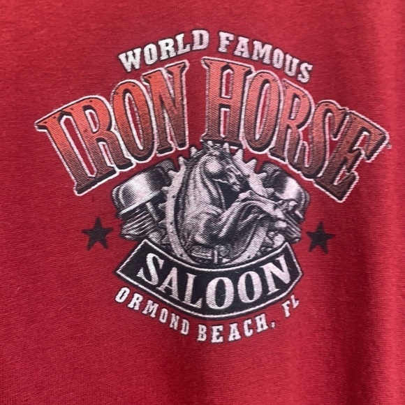 Next Level - Vintage Iron Horse Saloon Bike Week 2018 Long Sleeve Shirt Size L - Picture 9 of 11